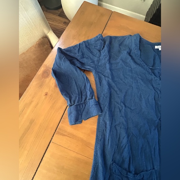 Splendid Navy Button-Front Jumpsuit - Picture 8 of 16